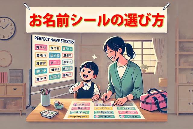 お名前シールの選び方とおすすめタイプ｜入園や小学校入学準備に最適