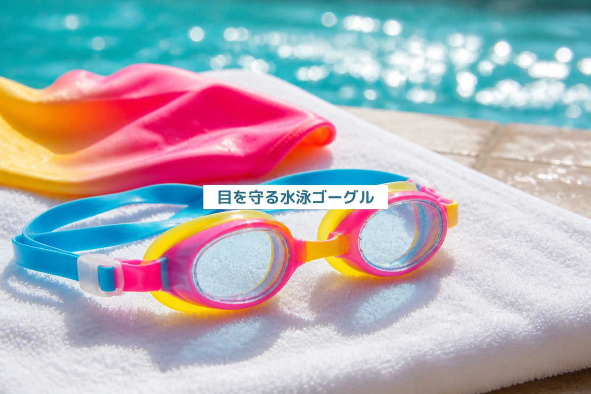 目を守る水泳ゴーグル