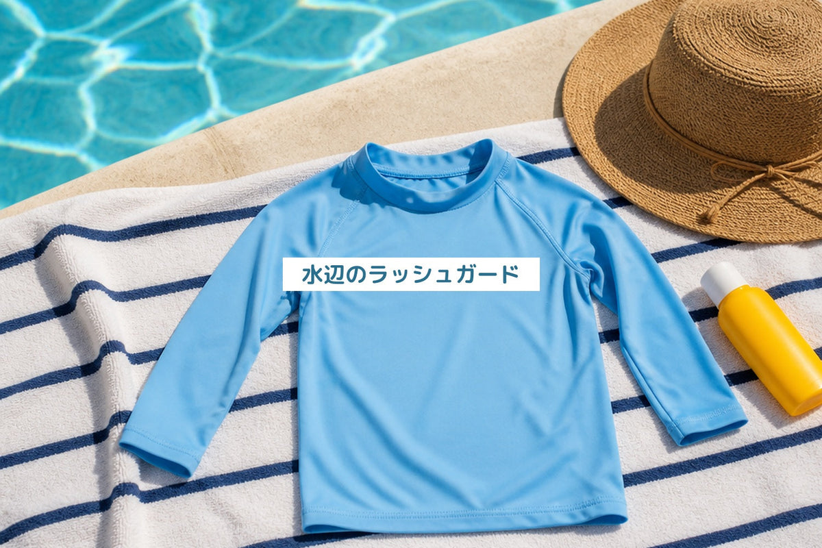 水辺のラッシュガード