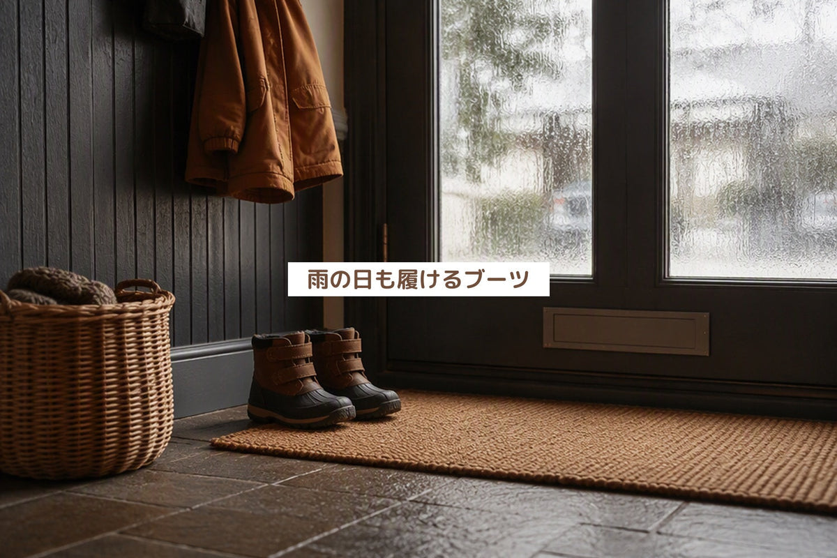 雨の日も履けるブーツ