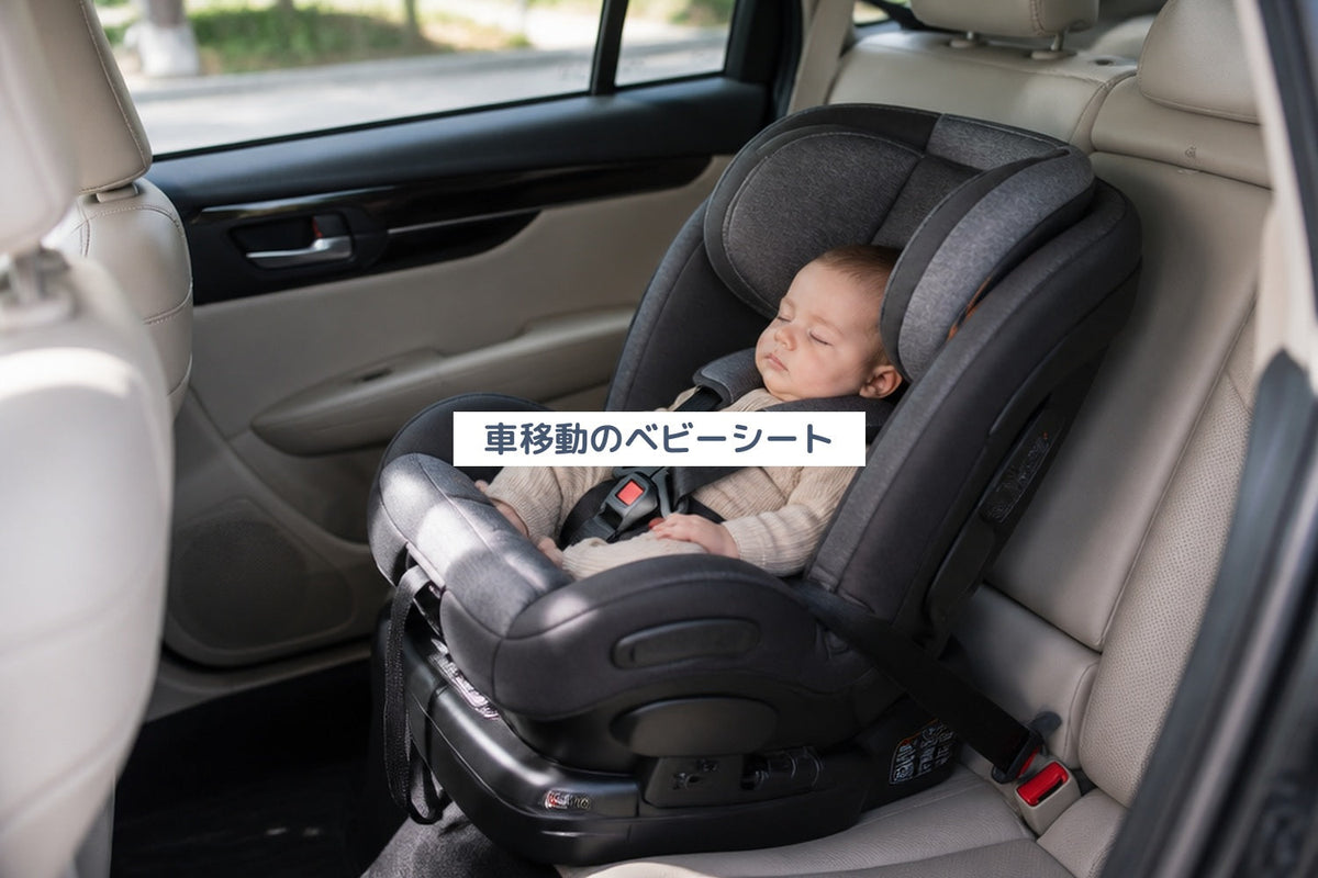 車移動のベビーシート