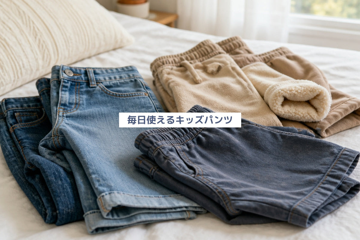 毎日使えるキッズパンツ