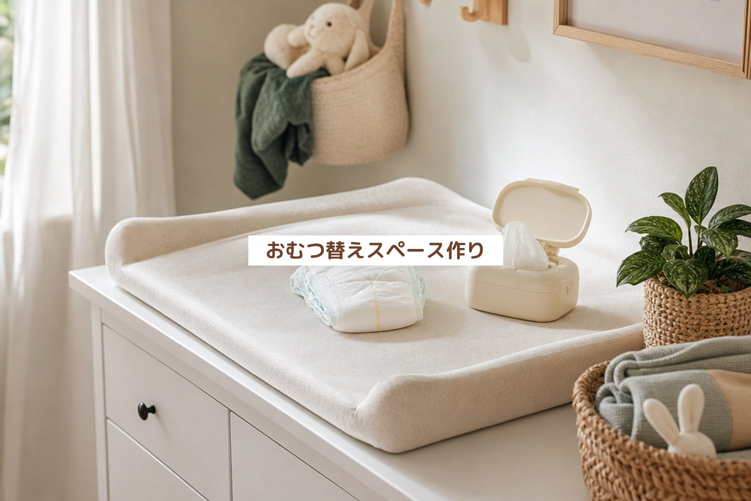おむつ替えスペース作り