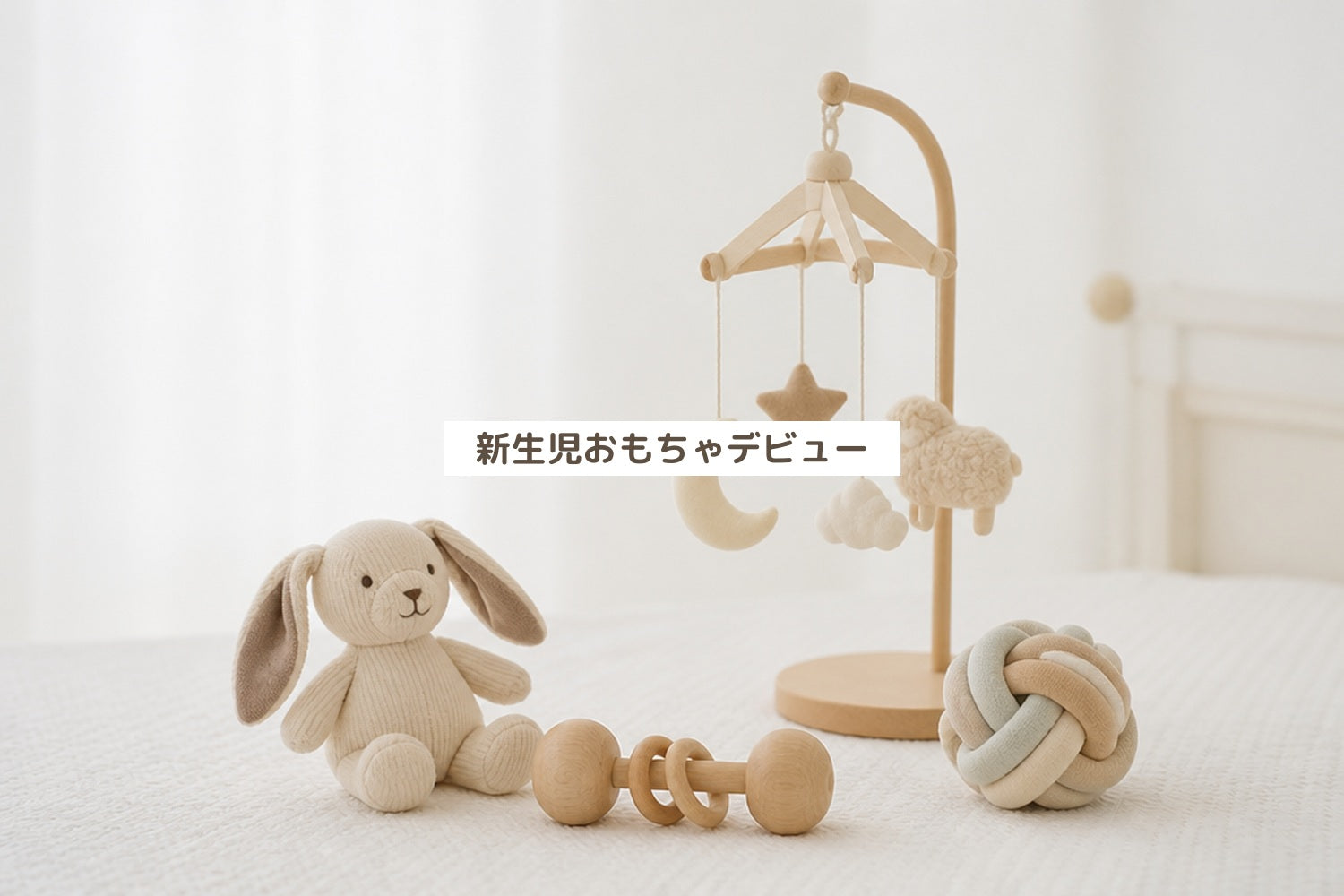 新生児おもちゃデビュー
