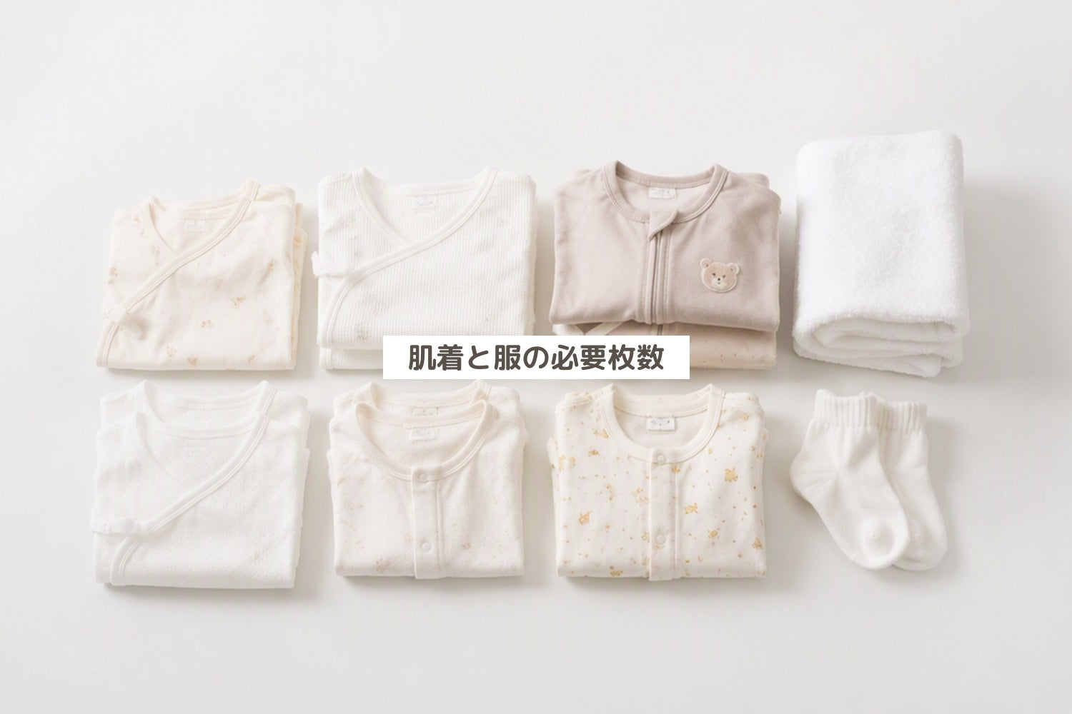 肌着と服の必要枚数