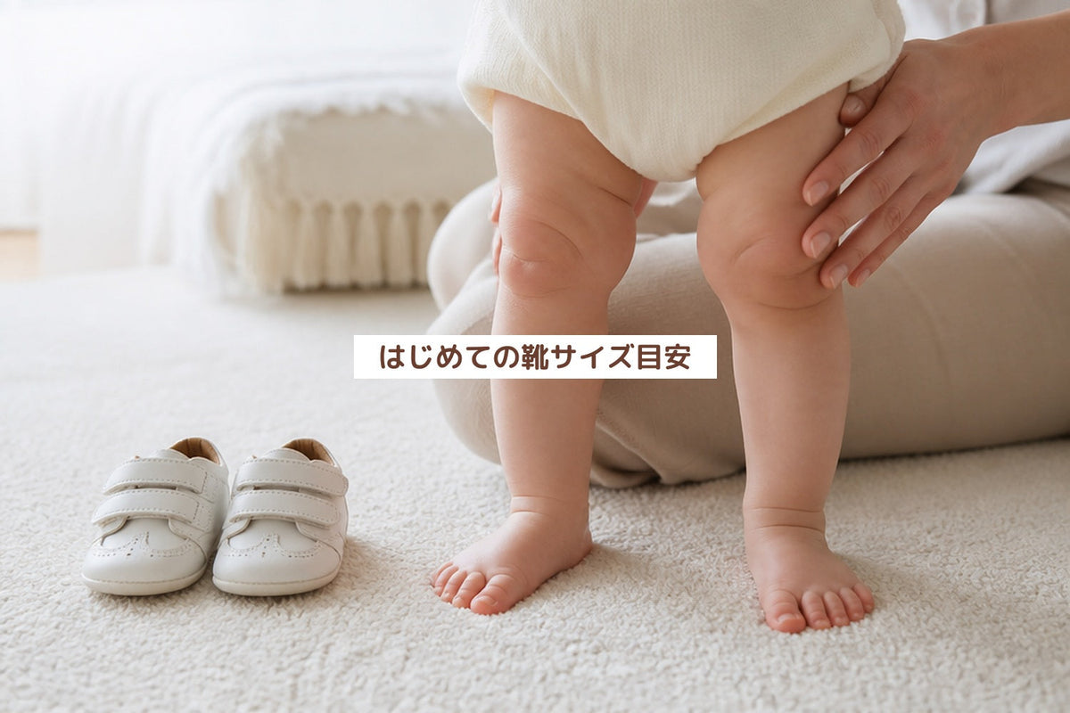 はじめての靴サイズ目安