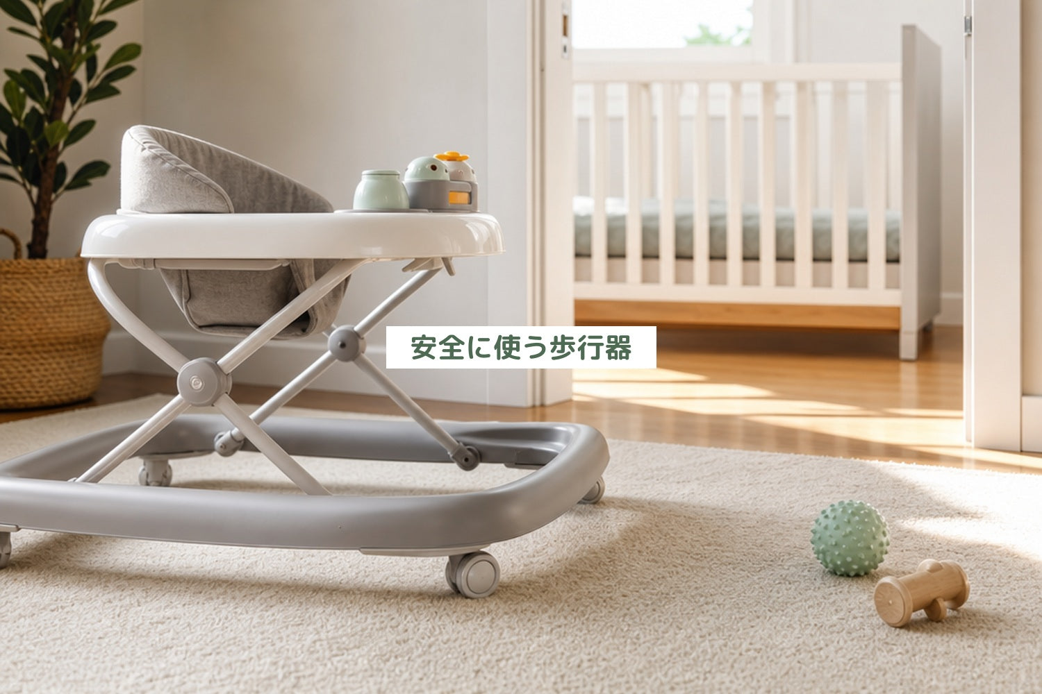 安全に使う歩行器