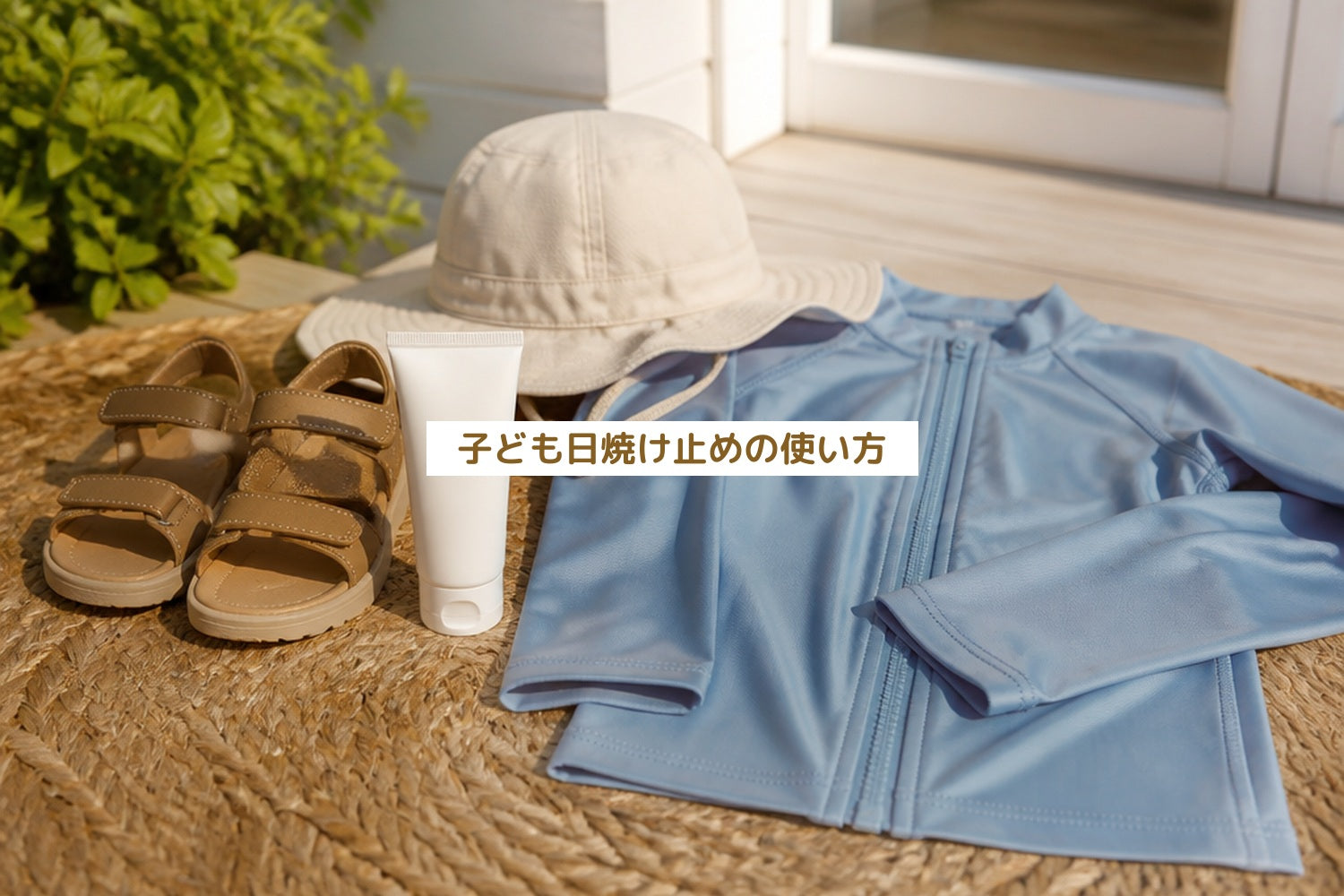 子ども日焼け止めの使い方