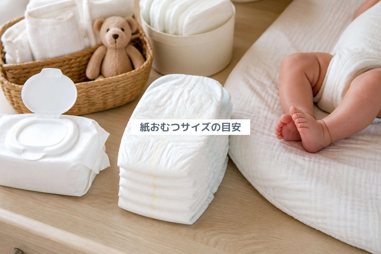 紙おむつサイズの目安