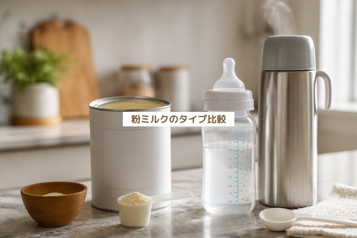 粉ミルクのタイプ比較