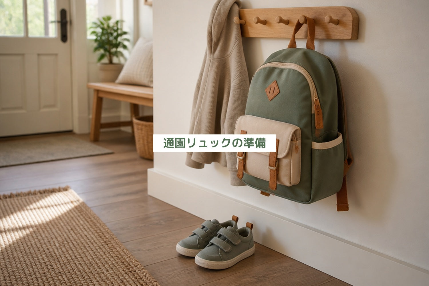 通園リュックの準備