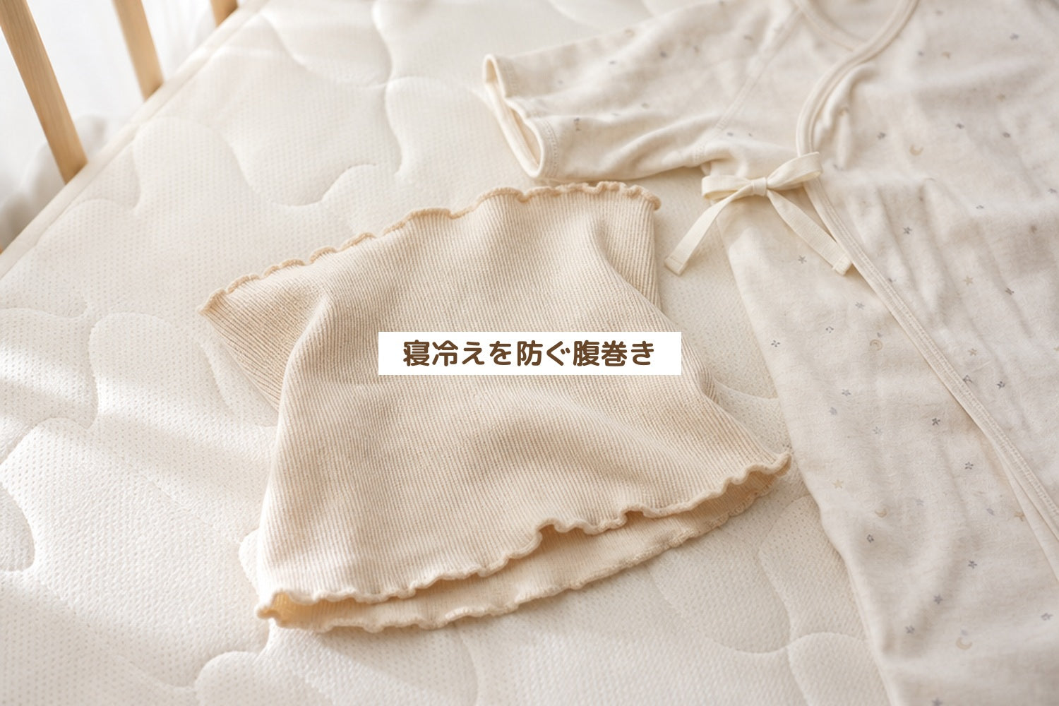 寝冷えを防ぐ腹巻き