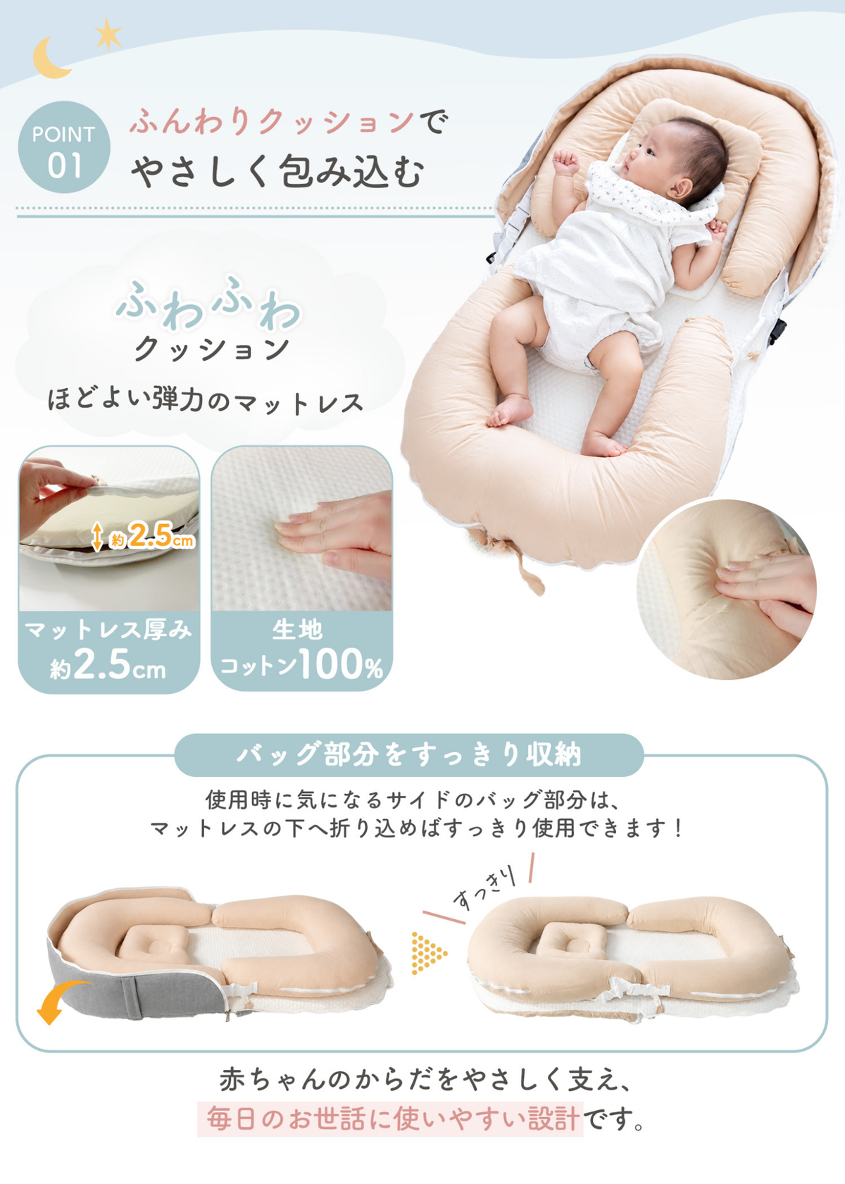ベッドインベッドの使用者コメントや専門家の紹介、商品を選ぶ際の参考情報