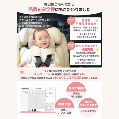 チャイルドシート ISOFIX R129 360度回転 新生児 ジュニアシート ベビーシート 回転式 ISOFIX固定 サポートレッグ 洗えるシート リクライニング ヘッドレスト調整 0歳 1歳 12歳 長く使える 安全基準 ベビー用品
