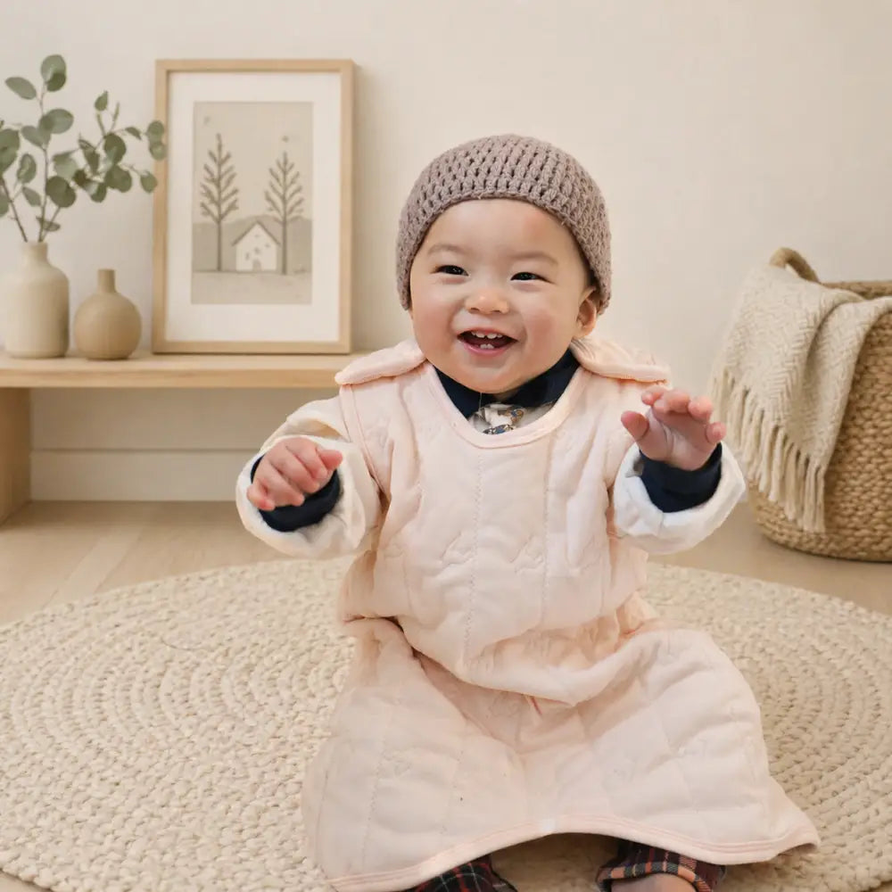 スリーパー 赤ちゃん 冬 中綿 軽量 あったか ベビー 寝冷え防止 2WAY カバーオール ベスト 新生児 出産祝い 洗える ノンホルムアルデヒド
