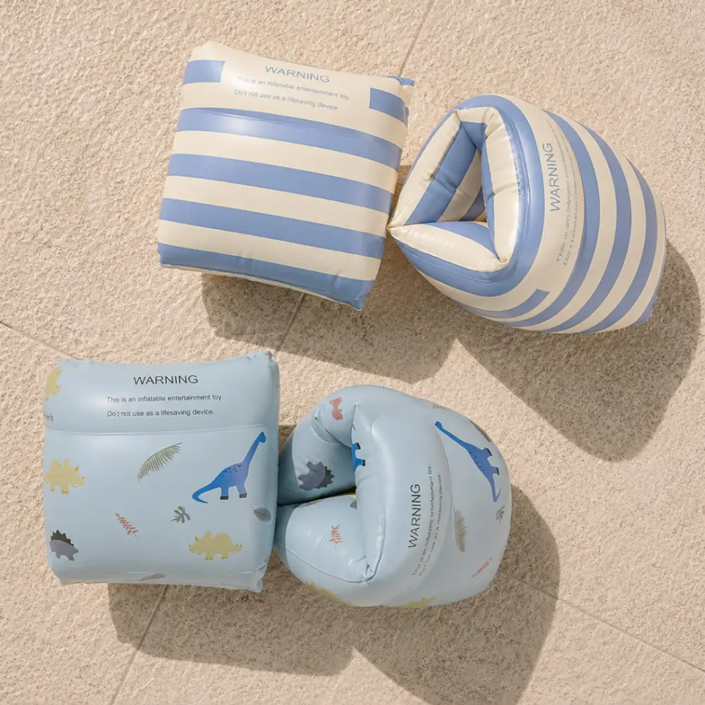 アームリング 子供用 浮き輪 キッズ スイミング 水遊び プール 海 レトロ かわいい 幼児 浮力補助 アームフロート 夏休み 安全対策 プールデビュー 2気室 おしゃれ マリン柄