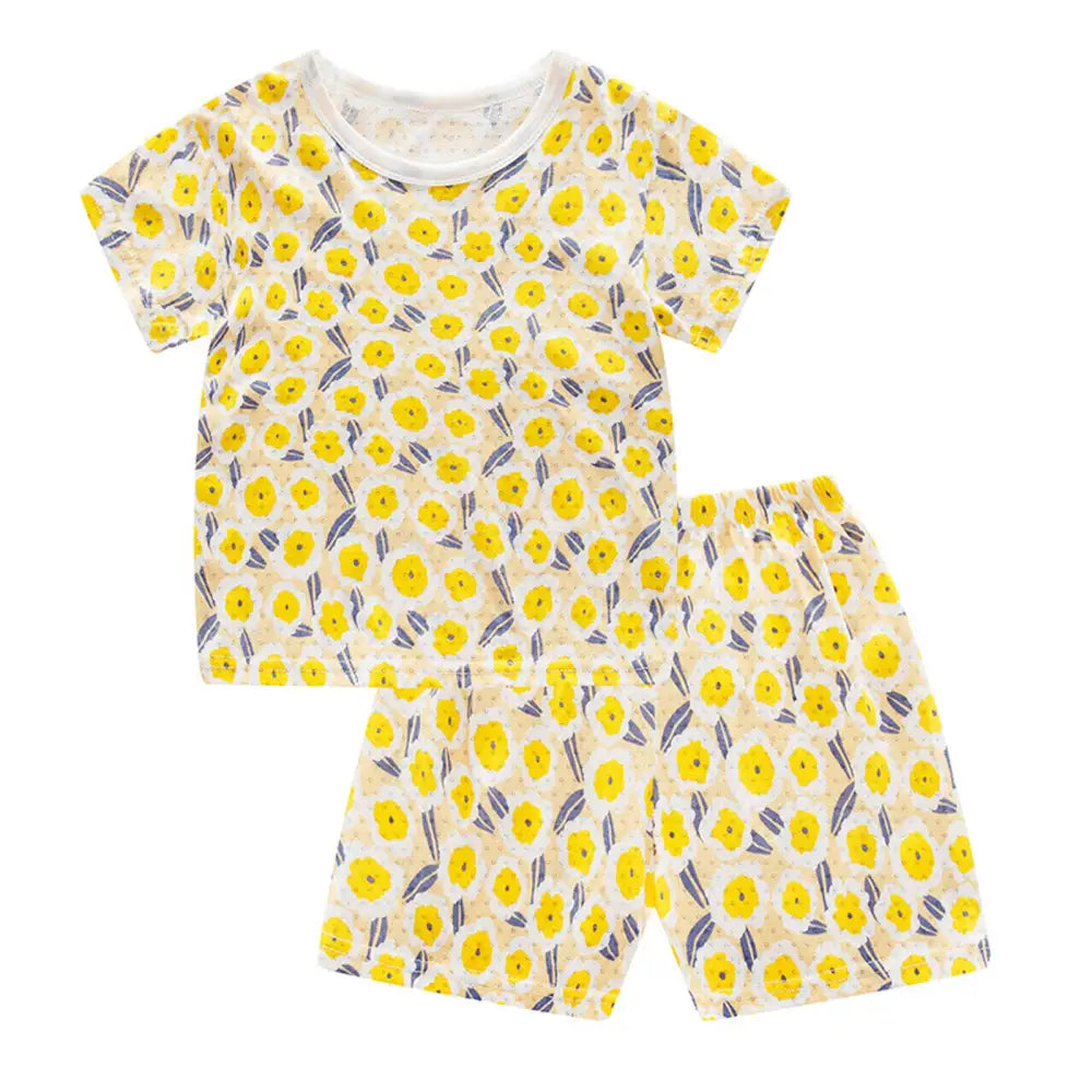 子ども パジャマ コットン100% 吸汗速乾 通気性 接触冷感 メッシュ素材 蒸れにくい 快適睡眠 部屋着 速乾洗濯可 男の子 女の子 120〜150cm