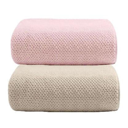 マイクロファイバータオル　大判バスタオル　速乾タオル　吸水タオル　ふんわり柔らか素材　敏感肌に優しいタオル　ビーチタオル　プールタオル　2枚セットタオル　軽量速乾バスタオル