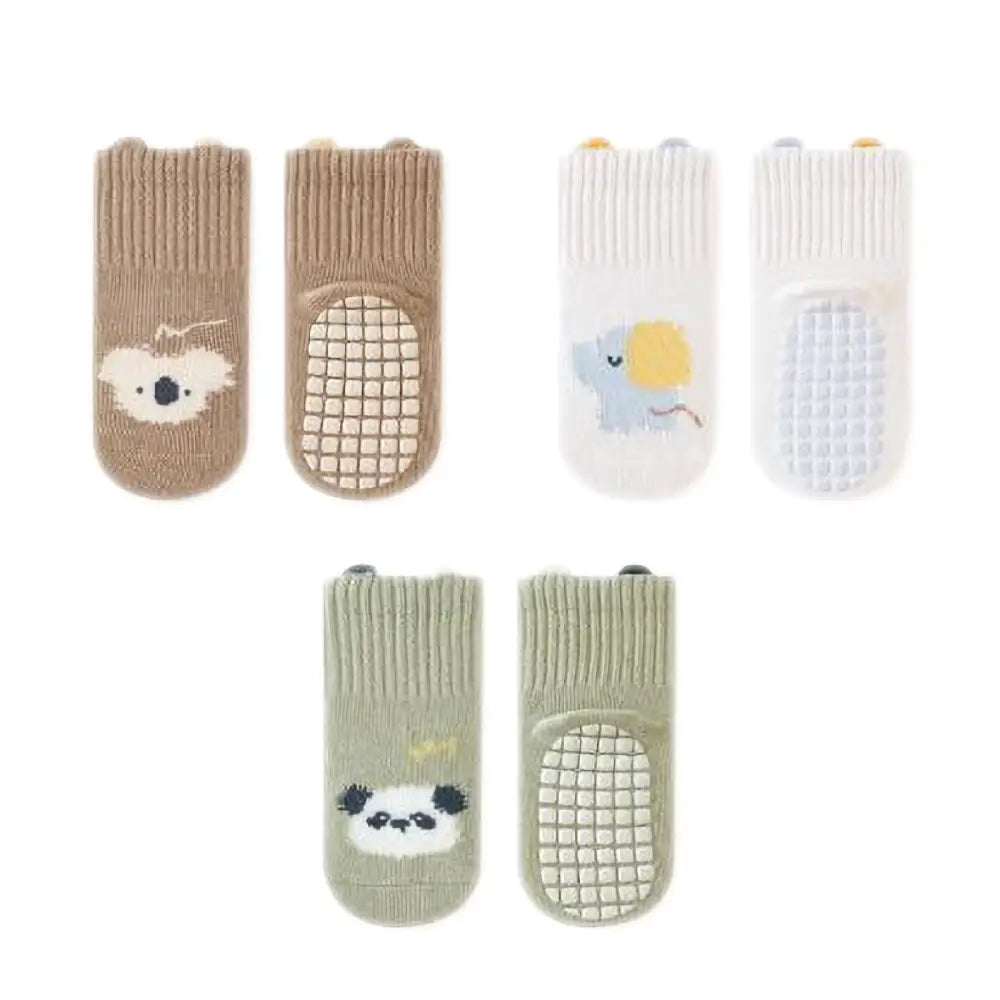 ベビー靴下 3足セット S(10cm) | M(12cm) - アニマルCセット / Sサイズ（10cm） - ベビー靴下