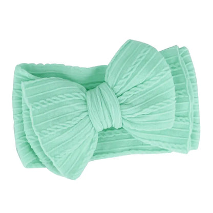 ベビーヘアバンド リボン付き 伸縮性 吸汗速乾 新生児 乳児 幼児 柔らか素材 頭に優しい くすみカラー パステルカラー お出かけ 写真撮影