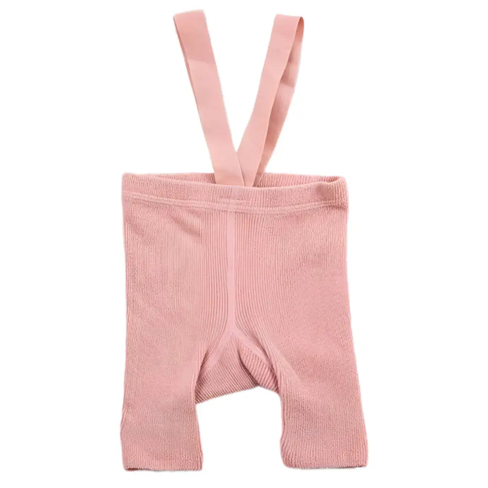 ベビーレギンス ストラップ付き ハーフ丈 伸縮性抜群 コットン素材 通気性 快適フィット 動きやすい 赤ちゃん服 出産祝い