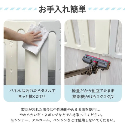 ベビーサークル 赤ちゃん 安全フェンス 工具不要 ドア付き ベビー柵 ロック機能 室内キッズスペース