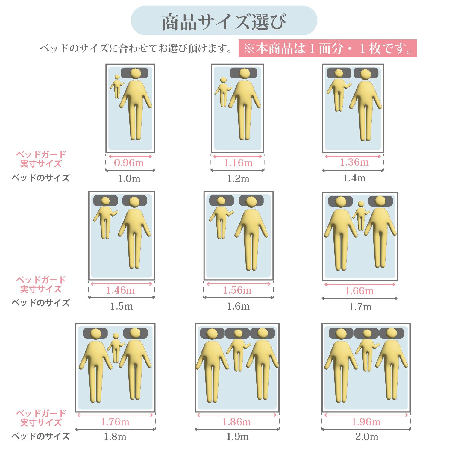 ベッドガード 赤ちゃん グレー  1.0m～2.0m