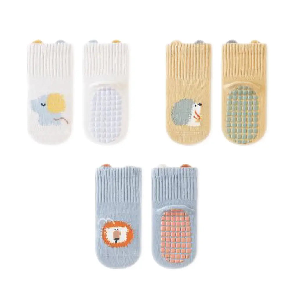 ベビー靴下 3足セット S(10cm) | M(12cm) - アニマルAセット / Sサイズ（10cm） - ベビー靴下