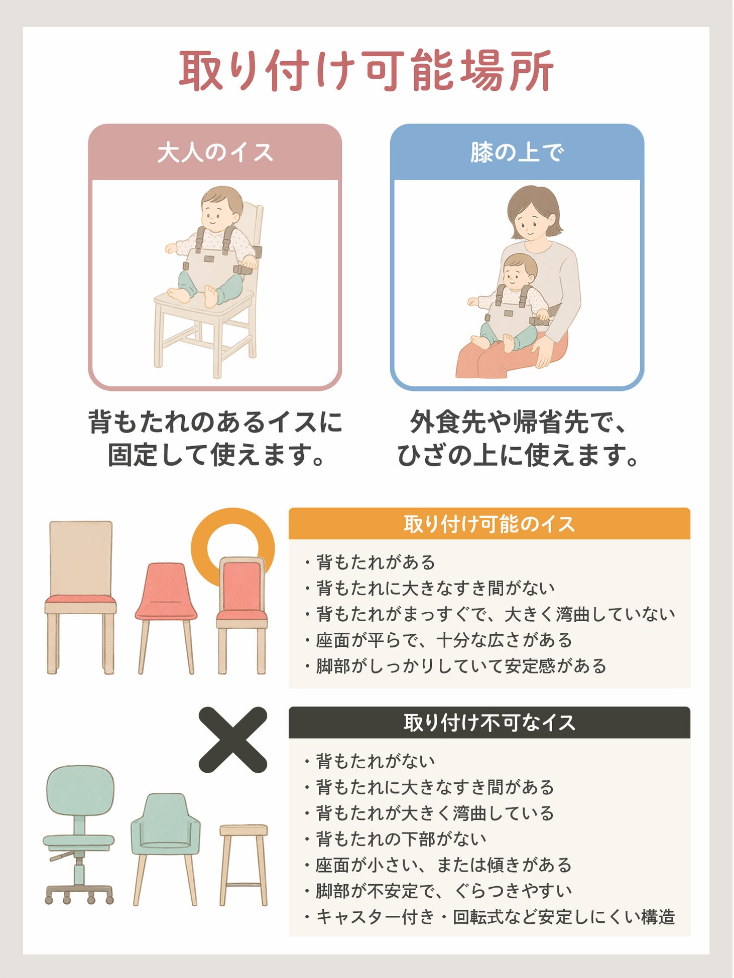 チェアベルト ベビーチェアベルト お食事ベルト ベビー チェア ベルト 赤ちゃん 保育士監修 ベビー用品 離乳食 外食 お出かけ コンパクト 持ち運び ベビーチェア補助 転落防止 おすわりサポート 旅行 出産準備
