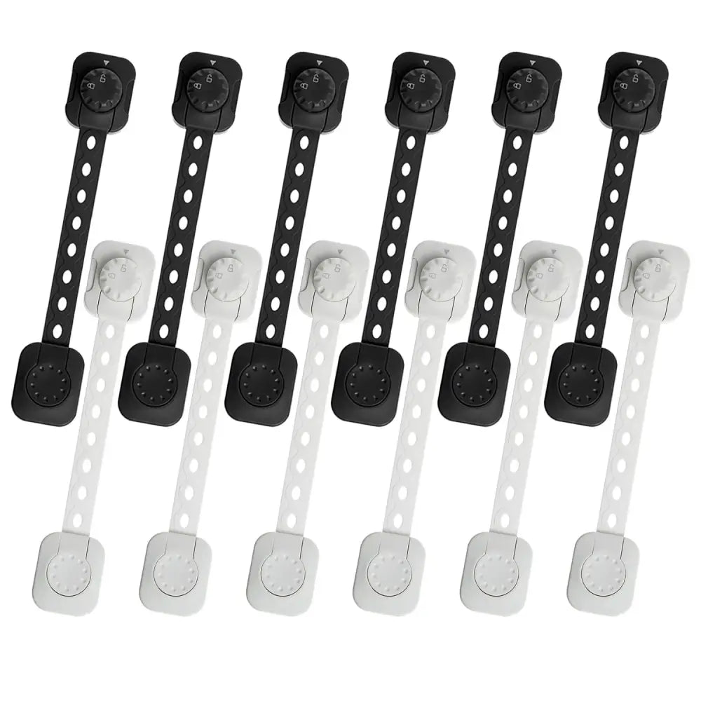 チャイルドロック 引き出しロック 扉ロック 子供安全対策 ベビーガード 事故防止 安全グッズ 大人だけ解除 ダイヤルロック 両面テープ 簡単設置 工具不要 家具ロック ベルト調整可能 カット可能 多用途 6個セット 乳児対策 イタズラ防止 家庭内安全