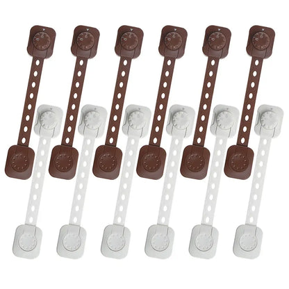 チャイルドロック 引き出しロック 扉ロック 子供安全対策 ベビーガード 事故防止 安全グッズ 大人だけ解除 ダイヤルロック 両面テープ 簡単設置 工具不要 家具ロック ベルト調整可能 カット可能 多用途 6個セット 乳児対策 イタズラ防止 家庭内安全