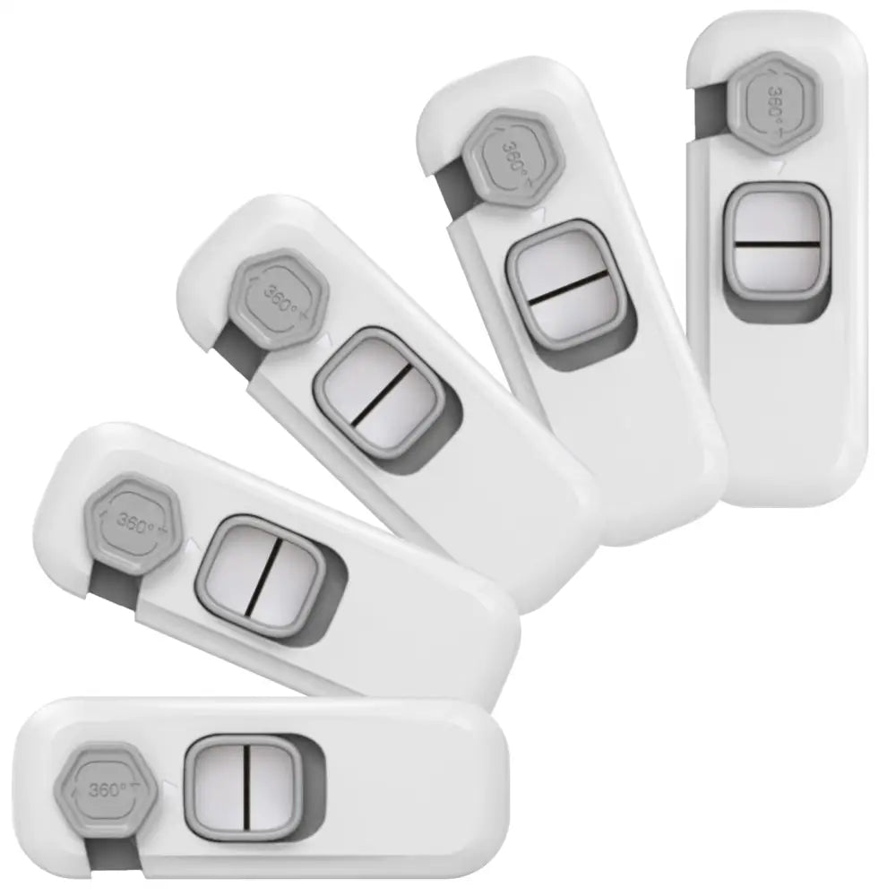 キャビネット用チャイルドロック　扉用　5個セット ドアストッパー チャイルドロック 赤ちゃん ベビー 戸口ロック ベビーガード 扉 ドア ロック 開き戸 ストッパー いたずら防止 安全ロック セーフティーグッズ ベビー用品 地震 冷蔵庫 引き出し 引き戸 戸棚　冷蔵庫 開き戸をロック 観音開き　観音扉　インテリア　おしゃれ　360°対応