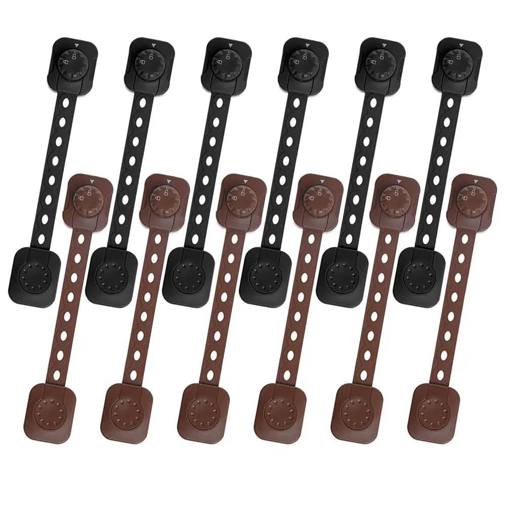 チャイルドロック 引き出しロック 扉ロック 子供安全対策 ベビーガード 事故防止 安全グッズ 大人だけ解除 ダイヤルロック 両面テープ 簡単設置 工具不要 家具ロック ベルト調整可能 カット可能 多用途 6個セット 乳児対策 イタズラ防止 家庭内安全