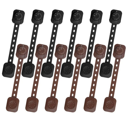 チャイルドロック 引き出しロック 扉ロック 子供安全対策 ベビーガード 事故防止 安全グッズ 大人だけ解除 ダイヤルロック 両面テープ 簡単設置 工具不要 家具ロック ベルト調整可能 カット可能 多用途 6個セット 乳児対策 イタズラ防止 家庭内安全