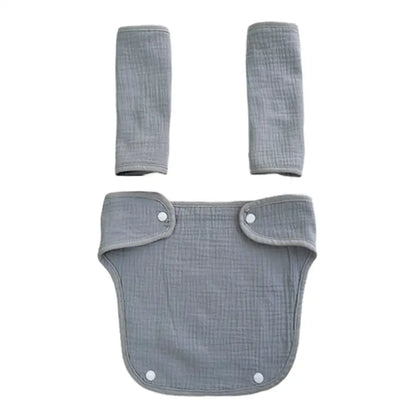 抱っこ紐カバー よだれカバー 抱っこひもカバー ベビー用品 育児グッズ 綿100％ コットン素材 肌に優しい 敏感肌対応 吸水性 速乾性 汚れ防止 汗対策 ママパパ兼用 2way対応 対面抱っこ 前向き抱っこ スナップボタン 着脱簡単 長さ調節可能 汎用タイプ 多ブランド対応 抱っこ紐保護 出産準備 洗い替え用