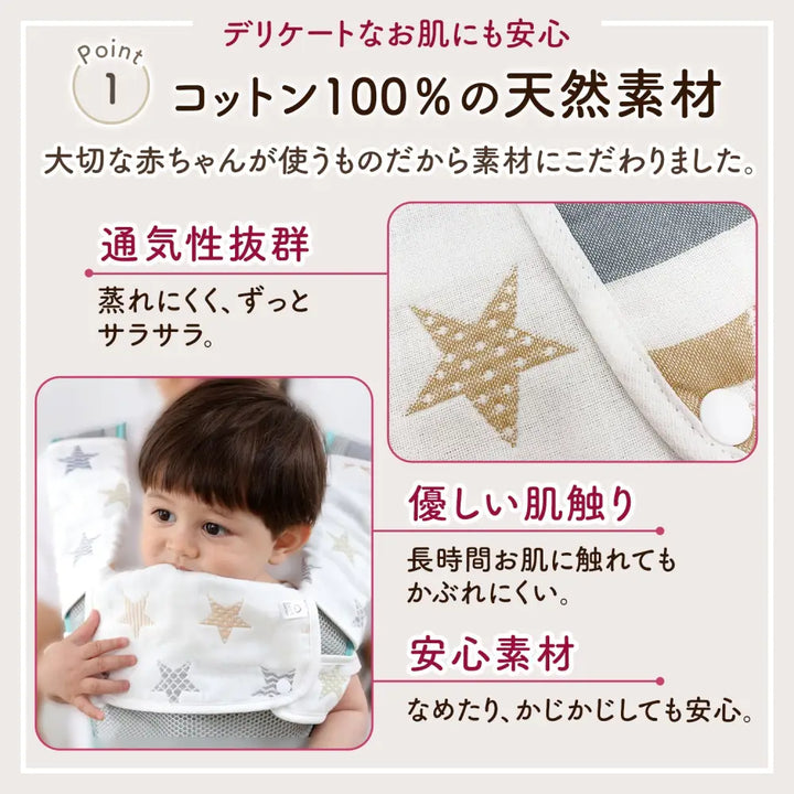 抱っこ紐カバー よだれカバー 抱っこひもカバー ベビー用品 育児グッズ 綿100％ コットン素材 肌に優しい 敏感肌対応 吸水性 速乾性 汚れ防止 汗対策 ママパパ兼用 2way対応 対面抱っこ 前向き抱っこ スナップボタン 着脱簡単 長さ調節可能 汎用タイプ 多ブランド対応 抱っこ紐保護 出産準備 洗い替え用