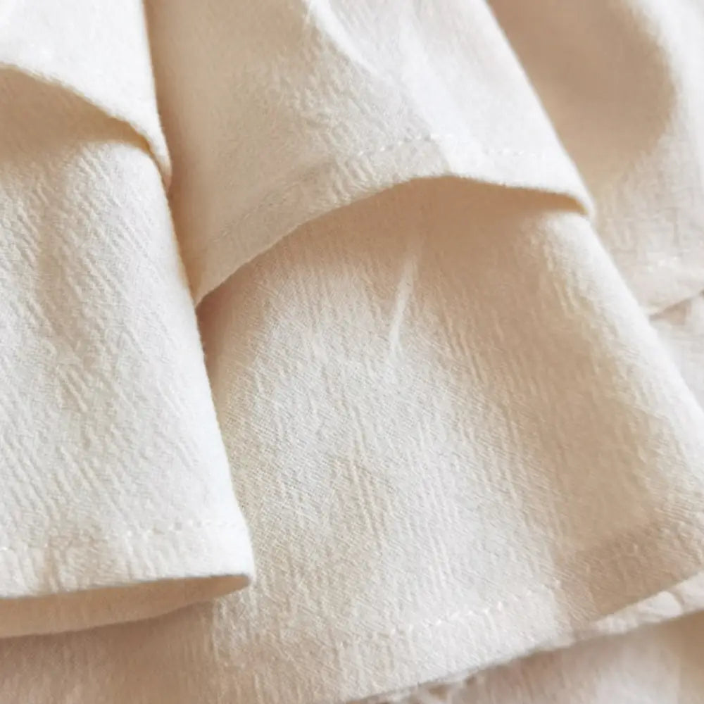 フリルオーバーパンツ コットン100％ - オーバーパンツ