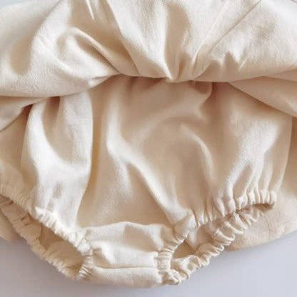 フリルオーバーパンツ コットン100％ - オーバーパンツ