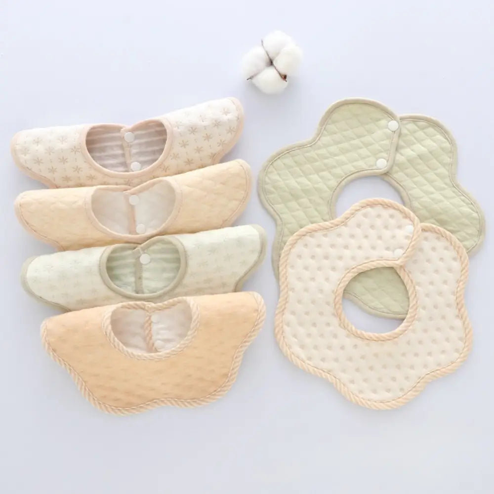 スタイ よだれかけ 防水 コットン100％ 赤ちゃん ベビー ビブ 出産祝い 6枚セット 吸水 通気性 ダブルスナップ 洗える 全方位ガード 女の子 男の子 可愛い 柄入り