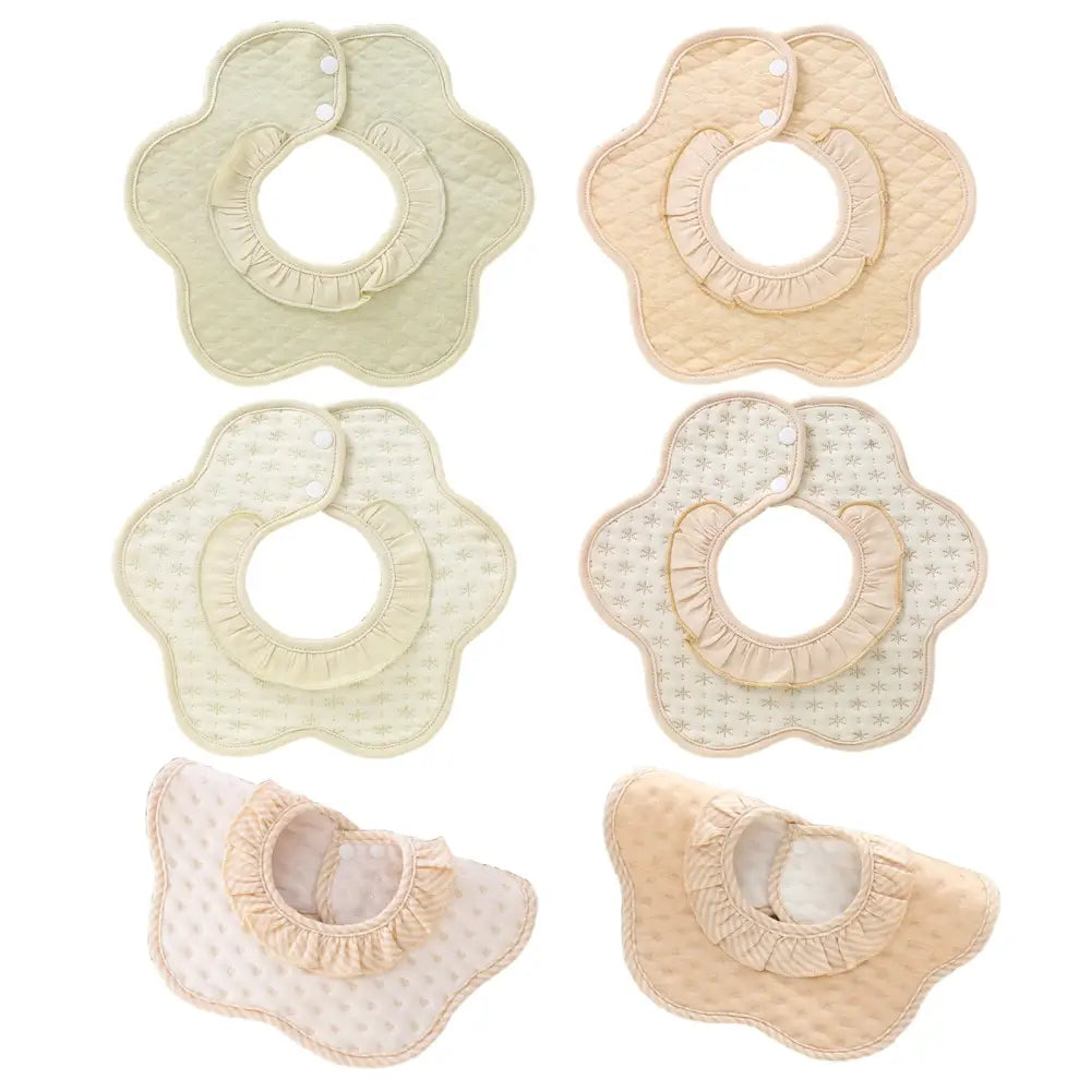 スタイ よだれかけ 防水 コットン100％ 赤ちゃん ベビー ビブ 出産祝い 6枚セット 吸水 通気性 ダブルスナップ 洗える 全方位ガード 女の子 男の子 可愛い 柄入り