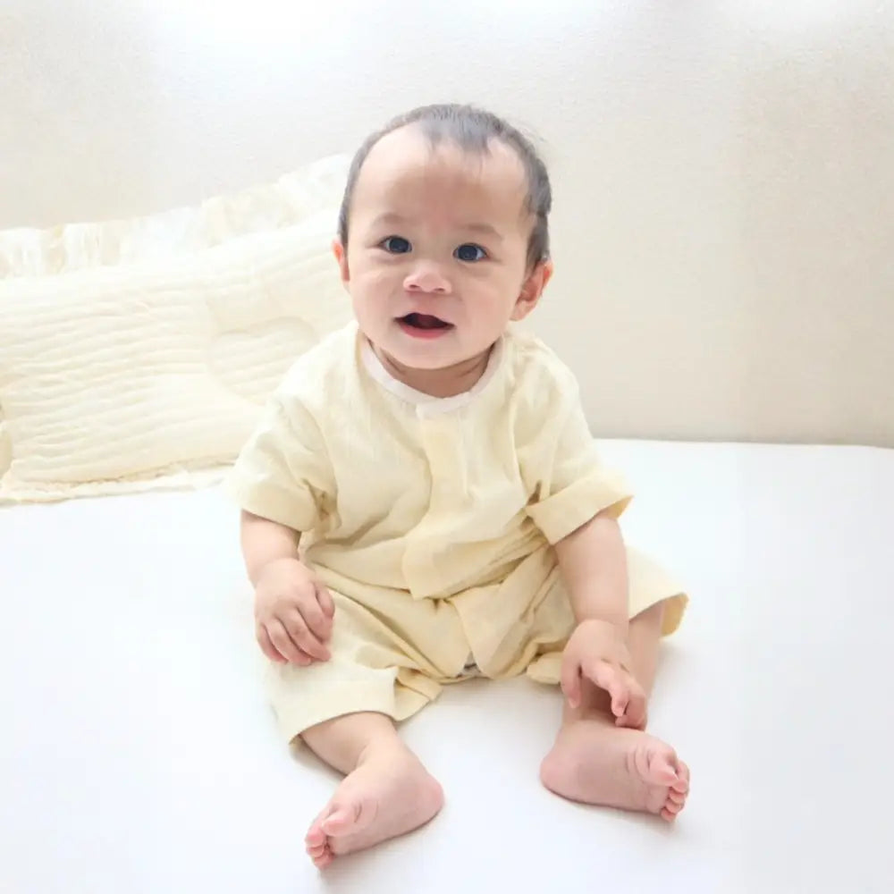 ベビー 半袖 ロンパース 夏 涼しい 綿95 通気性 新生児 赤ちゃん服 薄手 前開き おむつ替え 男女兼用 ナチュラルデザイン