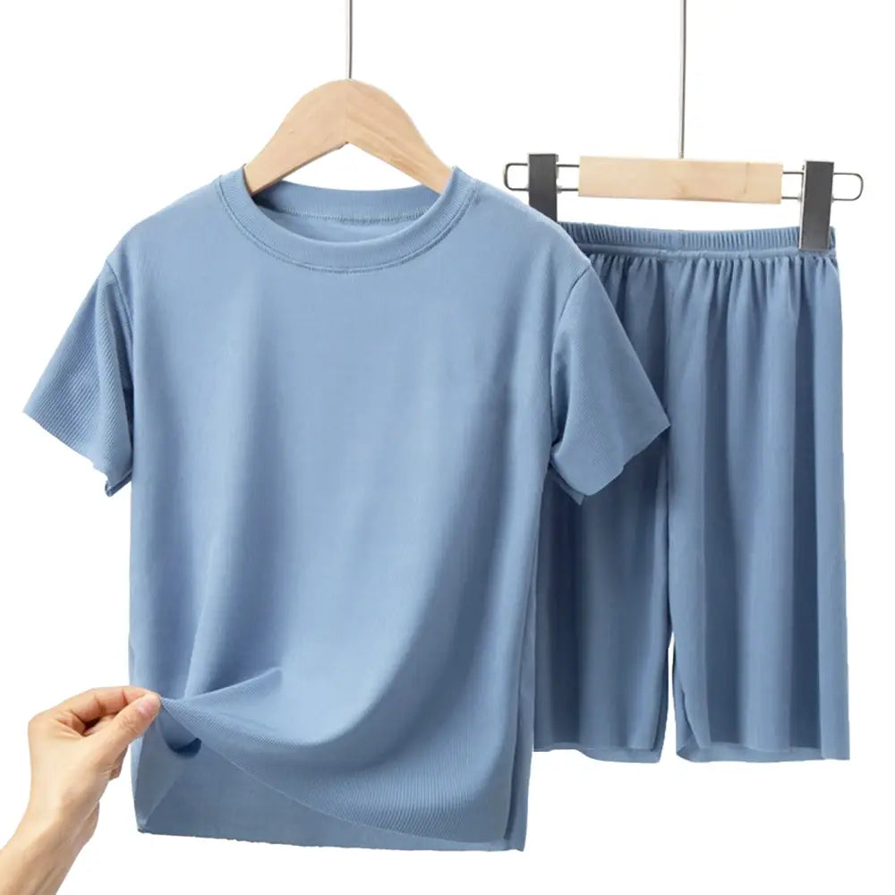 子ども パジャマ コットン100% 吸汗速乾 通気性 接触冷感 メッシュ素材 蒸れにくい 快適睡眠 部屋着 速乾洗濯可 男の子 女の子 120〜150cm