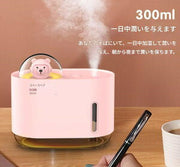 スペースベア小型加湿器USBホワイトM318 加湿器 卓上加湿器 コンパクト 小型 静音 ナイト