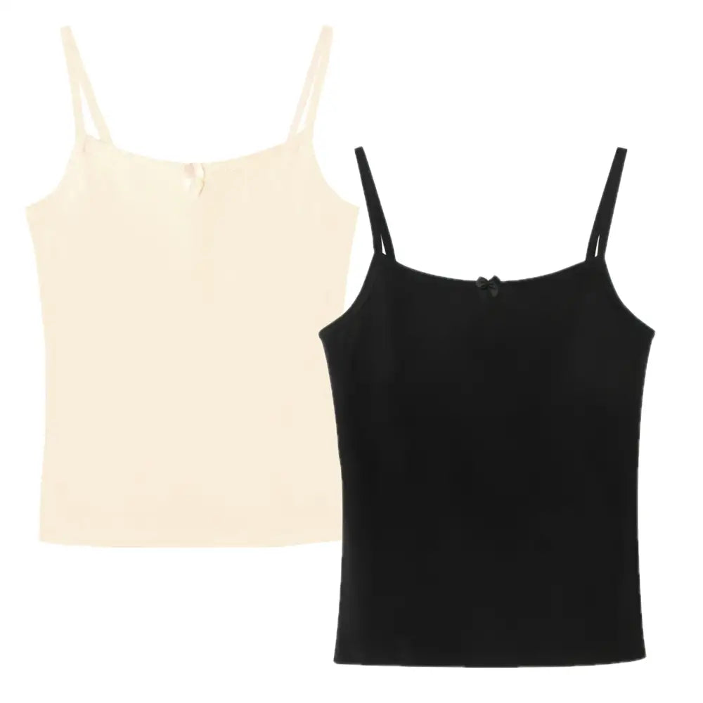 ジュニアインナー 成長期キャミソール 女の子下着 綿100 通気性 吸汗速乾 ノンワイヤー スクールインナー 快適肌着 成長サポート