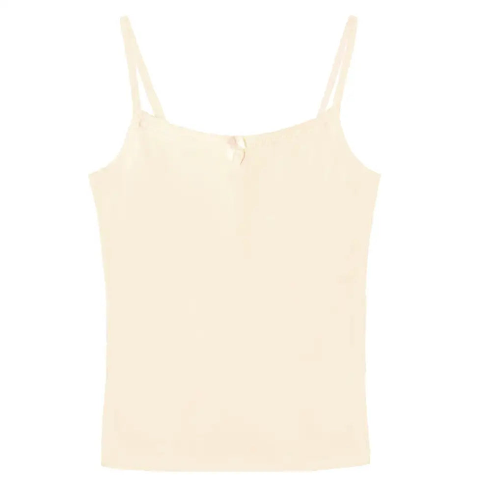 ジュニアインナー 成長期キャミソール 女の子下着 綿100 通気性 吸汗速乾 ノンワイヤー スクールインナー 快適肌着 成長サポート