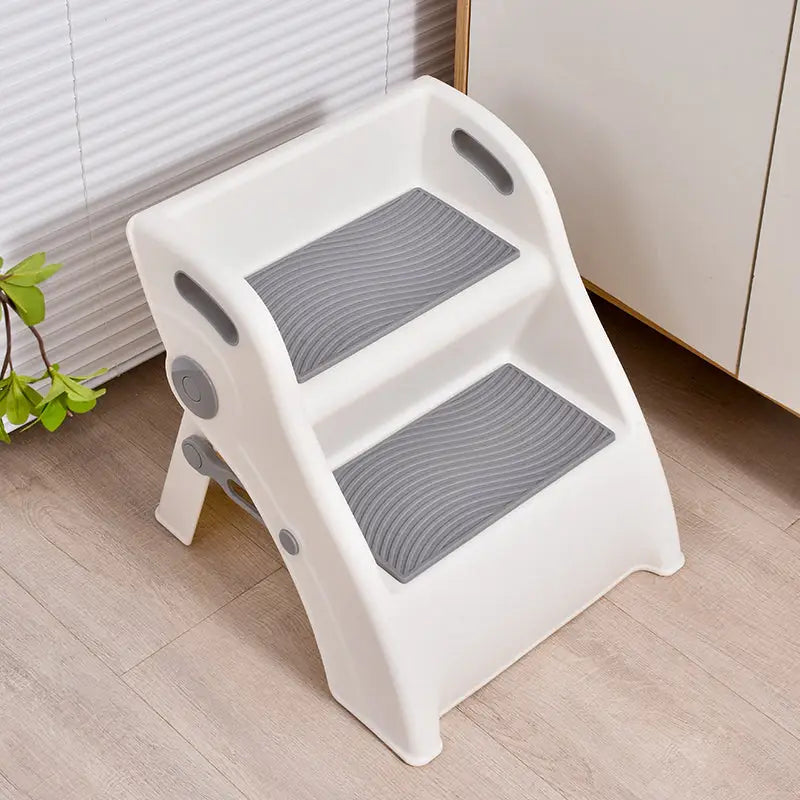 折りたたみステップ　子ども用踏み台　二段ステップ　スリム収納　滑り止め付き踏み台　折りたたみ式踏み台　軽量踏み台　耐荷重150kg　トイトレ用品　洗面台ステップ