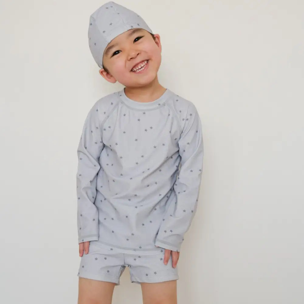キッズ水着 3点セット ラッシュガード 長袖 セパレート UVカット 子供水着 男の子 女の子 スイムウェア キャップ付き おしゃれ ベビー キッズ プール 海 水遊び 日焼け対策 かわいい