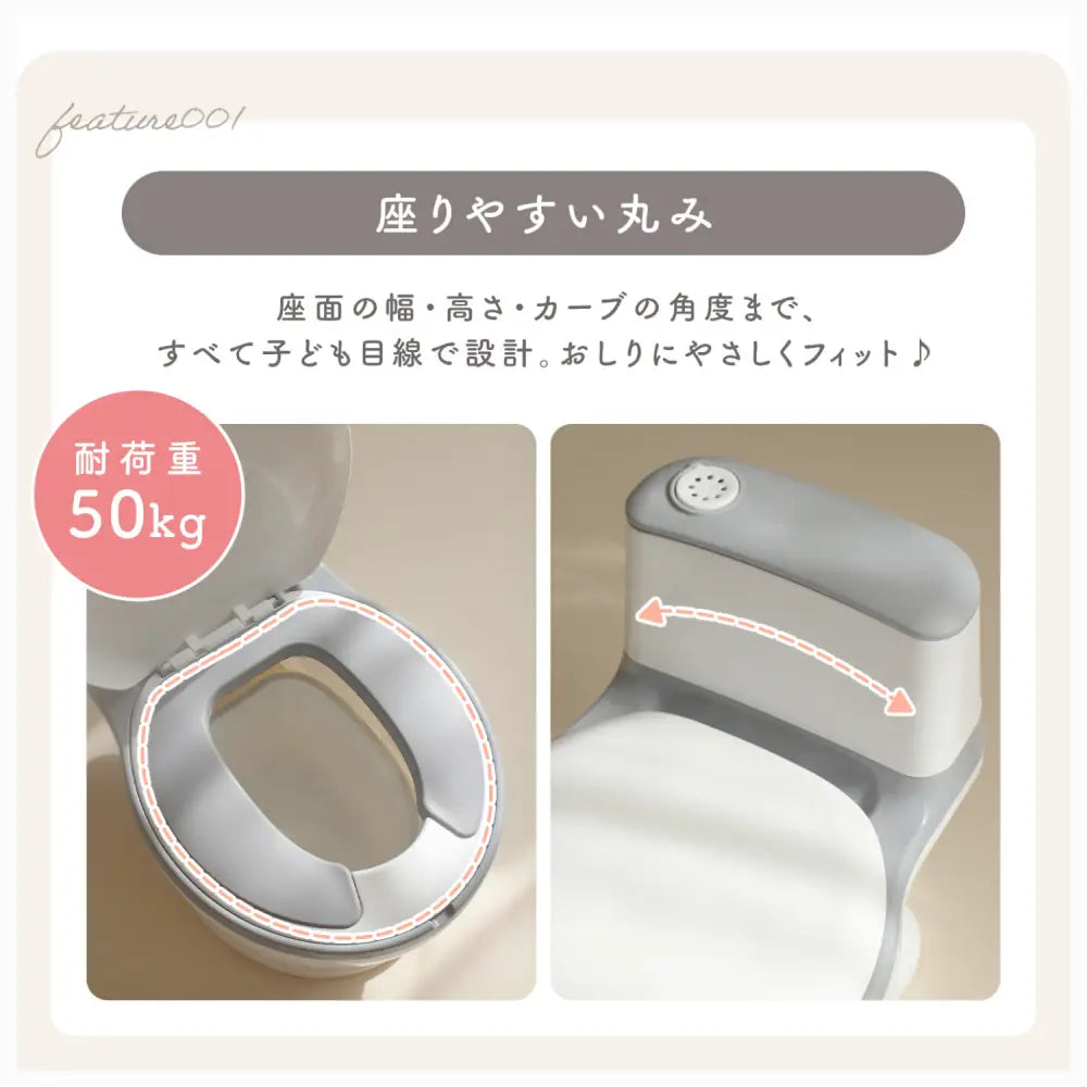 子ども用トイレ　トイレトレーニングおまる　リアルデザインおまる　トイレ練習玩具　こどもトイレしつけ　フタ付きおまる　流水音付きトイレおもちゃ　滑り止め付きベビートイレ　取り外し可能おまるポット　やわらか便座おまる