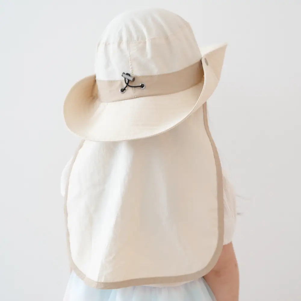 紫外線対策 UVカット99.9% UPF50+ 子供用帽子 広いつば 日よけフラップ 接触冷感 メッシュ通気 サイズ調整可能 あご紐付き 風対策 ノンホルマリン 安心素材 快適な被り心地