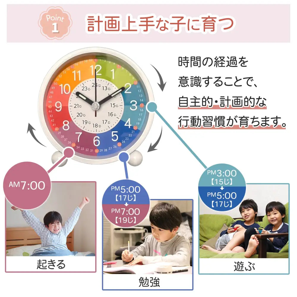 時計の読み方練習 置き型時計
